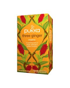 PUKKA THREE GINGER TEA BAGS 20X1.8GM