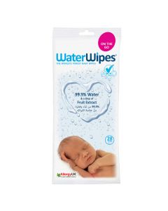 WATERWIPES BABY WIPES 28 PSC