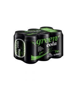 GREEN COLA CARBONATED SOFT DRINK 6X330ML