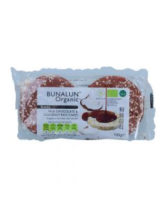 BUNALUN ORGANIC MILK CHOCOLATE & COCONUT RICE CAKE 100GM