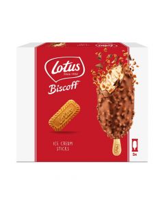 LOTUS BISCOFF ICE CREAM STICKS 3X90ML