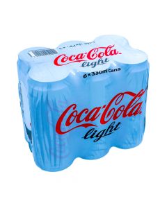 COCA COLA LIGHT CARBONATED SOFT DRINK 6X330ML