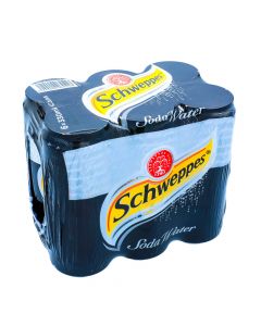 SCHWEPPES  SODA WATER 6X330ML