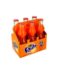 FANTA ORANGE CARBONATED SOFT DRINK 6X250ML