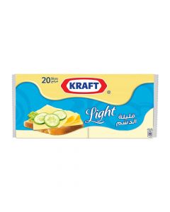 KRAFT CHEESE SLICES LIGHT 400GM