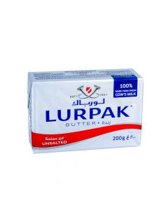 LURPAK BUTTER UNSALTED 200GM