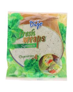 DIJO TORTILLA SPINACH 25CM 4X62.5GM