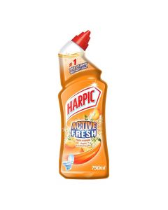 HARPIC TOILET CLEANER LIQUID ACTIVE FRESH PEACH & JASMINE 750ML