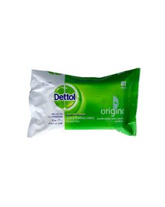 DETTOL ORIGINAL ANTI-BACTERIAL MULTI USE WIPES  80 PSC