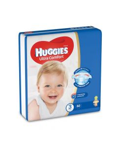 HUGGIES ULTRA COMFORT DIAPERS SIZE 3 JUMBO PACK 4-9 KG 82 DIAPERS PSC