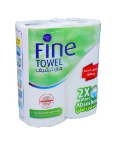 FINE PAPER TOWEL 2ROLLS 60SHEET X 2PLY