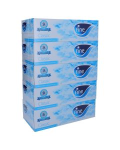 FINE FACIAL TISSUES 5X150'PSC