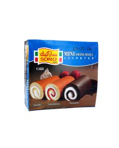 SARA MINI ROLL CAKE ASSORTED 20X20GM