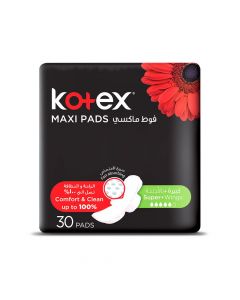 KOTEX MAXI  SUPER WINGS WINGS SANITARY PADS 30 PSC