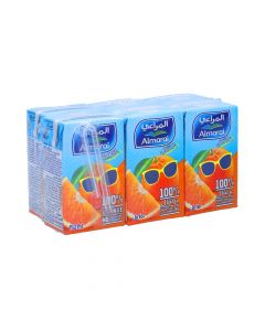 AL MARAI ORANGE JUICE NO SUGAR ADDED 6X150ML