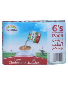 RAINBOW EVAP MILK LOW CHOLESTROL 6X160ML