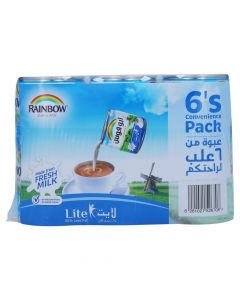 RAINBOW EVAPORATED MILK LIGHT 6X160ML