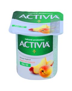 ACTIVIA PEACH APRICOT YOGHURT 120GM