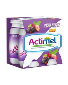 ACTIMEL MIXED BERRIES DAIRY DRINK 4X93ML