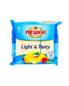 PRESIDENT LIGHT CHEESE SLICES 200GM