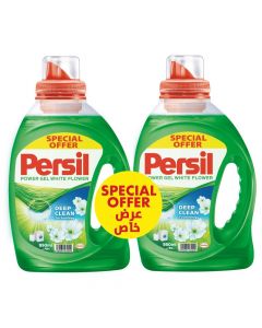 PERSIL LIQUID DETERGENT GEL WHITE FLOWER 2X950ml