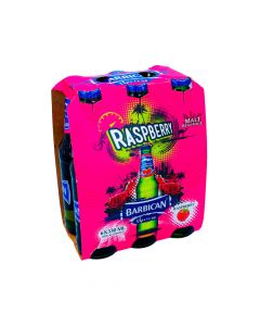 BARBICAN RASPBERRY NON ALCOHOLIC MALT DRINK 6X330ML