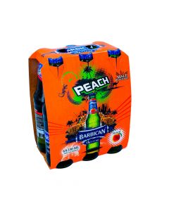 BARBICAN PEACH NON ALCOHOLIC MALT DRINK 6X330ML