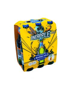 BARBICAN PINEAPPLE NON ALCOHOLIC MALT DRINK 6X330ML