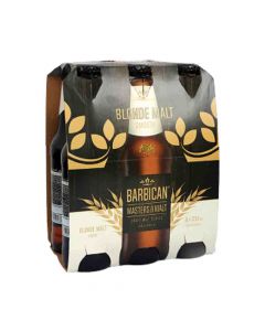 BARBICAN BLONDE NON ALCOHOLIC MALT DRINK 6X330ML