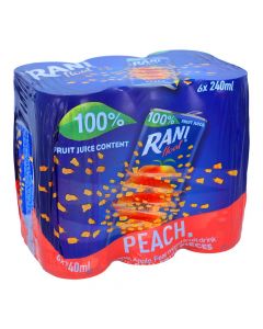 RANI PEACH FLOAT NO ADDED SUGAR 6X240ML