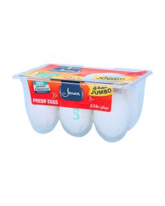 JENAN X-LARGE WHITE /BROWN EGGS 6PC