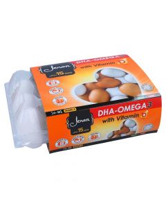 JENAN WHITE MEDIUM DHA OMEGA EGGS 15PC