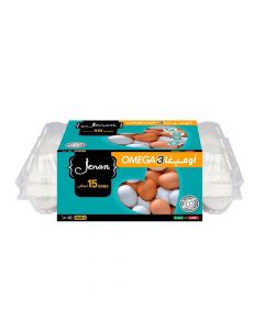 JENAN WHITE OMEGA EGGS 15PC