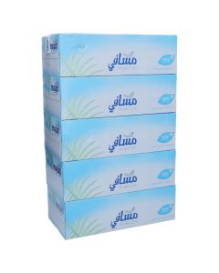 MASAFI FACIAL TISSUE WHITE 150 X2 PLY 5 BOX