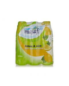 MASAFI LEMON MINT FLAVOUR WATER 6X500ML