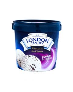 LONDON DAIRY ICE CREAM COOKIES N CREAM 1LT