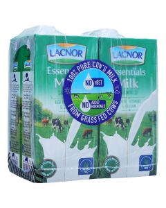 LACNOR SKIMMED UHT MILK 4X1LT