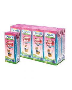 LACNOR STRAWBERRY MILK LOW FAT 8X180ML