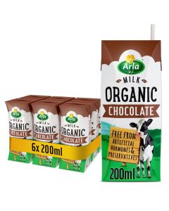 ARLA ORGANIC MILK CHOCOLATE 6X200ML