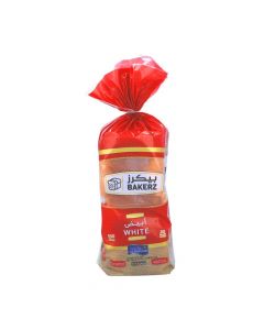 BAKERZ SLICED WHITE BREAD 600 GM