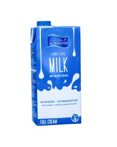 AL RAWABI UHT MILK FULL FAT 1LT