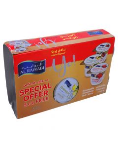 AL RAWABI FRUIT YOGHURT ASSORTED 6X130GM