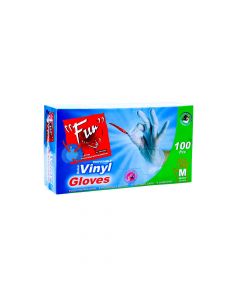 FUN MEDIUM VINYL GLOVES 100 PSC