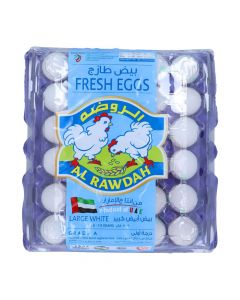 AL RAWDAH LARGE WHITE EGGS  30PC