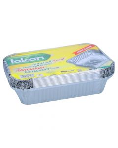 FALCON ALUMINIUM CONTTAINER WITH LID10PC