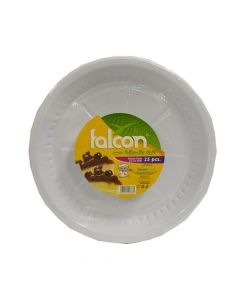 FALCON PLSTC PLATE 22CM 25PCS