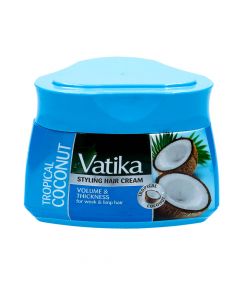 DABUR VATIKA HAIR CREAM VOLUME AND THICKNESS COCONUT 210ML