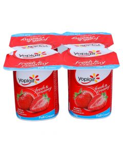 YOPLAIT STRAWBERRY FRUIT YOGHURT 120GM