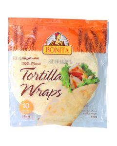 BONITA TORTILLA WRAPS 25CM 650GM