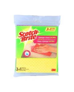 3M SCOTCH-BRITE SPONGE CLOTH ULTRA PACK OF 4 PSC